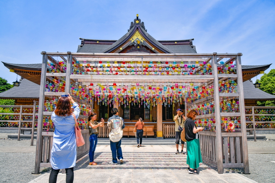 富知六所浅間神社 七夕風鈴祭り 2024: ブログ＠お天気屋さん